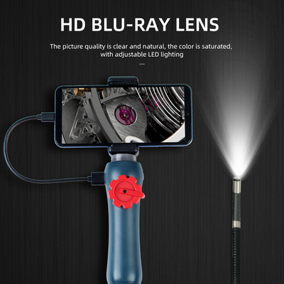 Good price 8mm HD Industrial Endoscope Inspection Camera Borescope Articulating Head RoHS online