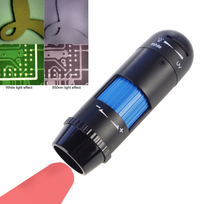 IR Light USB Microscope 8pcs LEDs 2MP for Criminal Identification